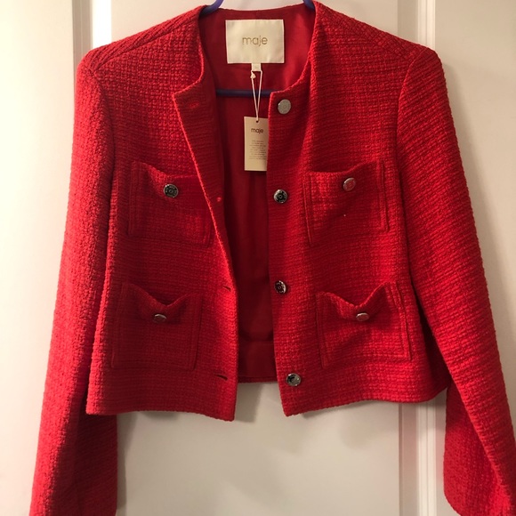 Maje Jackets & Blazers - Maje veste tweed cardigan